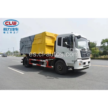 Dongfeng 4x2 15 cbm Camión de basura de elevación de gancho